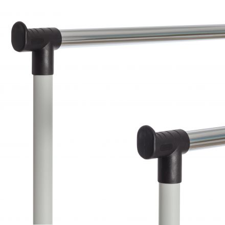 Вешалка JET, металл, пластик, 86*44*166 см, черный/светло-серый/хром Вешалка JET, металл, пластик, 86*44*166 см, черный/светло-серый/хром