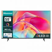 Телевизор HISENSE 55E7KQ, 55" (139 см), 3840x2160, 4K, 16:9, Vidaa, Wi-Fi, черный