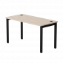 Стол прямой Everprof EVO (ЭВО) на металлокаркасе 1380х670х755 мм Дуб Соната/Черный Стол прямой Everprof EVO (ЭВО) на металлокаркасе 1380х670х755 мм Дуб Соната/Черный