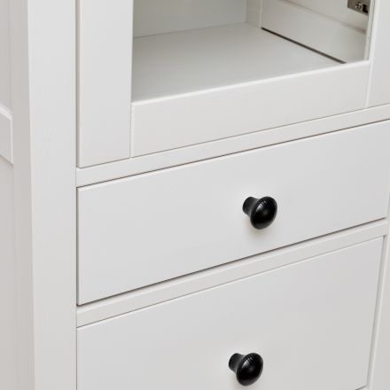 Leset Шкаф-витрина Мира (Шкаф для посуды 13), Белый Leset Шкаф-витрина Мира (Шкаф для посуды 13), Белый