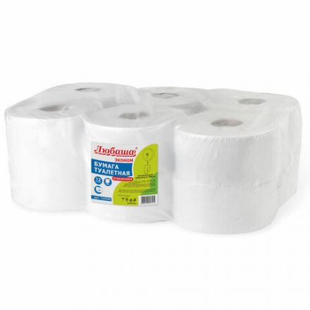 Бумага туалетная ЛЮБАША (Система T2) 1-слойная 12 рулонов по 200 метров, отбеленная, 124546, 124546 (МП-40) Бумага туалетная ЛЮБАША (Система T2) 1-слойная 12 рулонов по 200 метров, отбеленная, 124546, 124546 (МП-40)