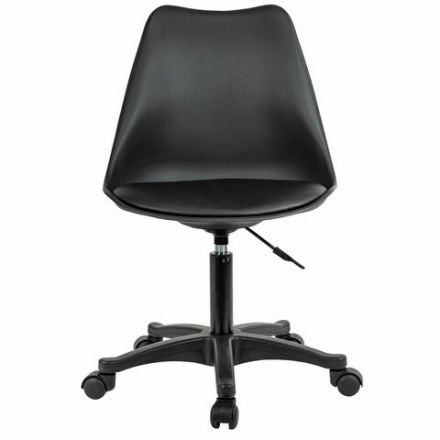 Кресло стул BRABIX "Eames MG-310 PL", пластик черный, экокожа черная, 532927 Кресло стул BRABIX "Eames MG-310 PL", пластик черный, экокожа черная, 532927