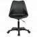 Кресло стул BRABIX "Eames MG-310 PL", пластик черный, экокожа черная, 532927