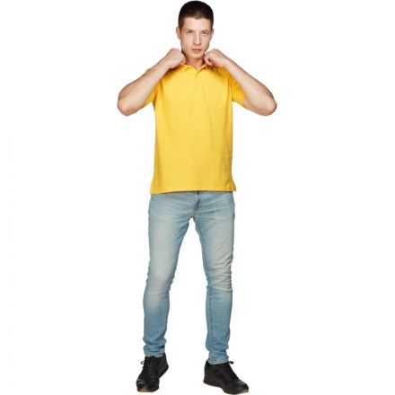 Рубашка Поло (190г.) кор.рукав желт.(XXL) Рубашка Поло (190г.) кор.рукав желт.(XXL)