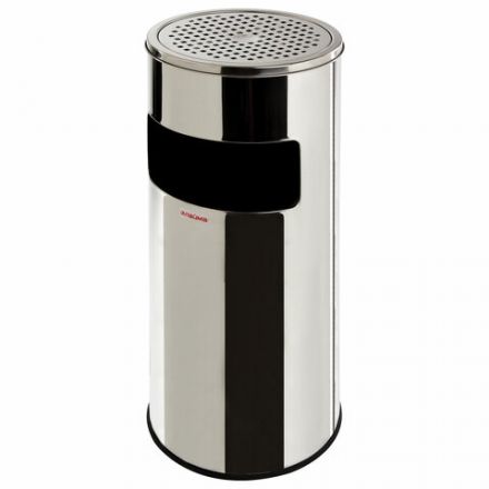 Урна с пепельницей 27 литров, 600х250 мм, нержавеющая сталь, зеркальная, LAIMA PROFESSIONAL, 606299 Урна с пепельницей 27 литров, 600х250 мм, нержавеющая сталь, зеркальная, LAIMA PROFESSIONAL, 606299