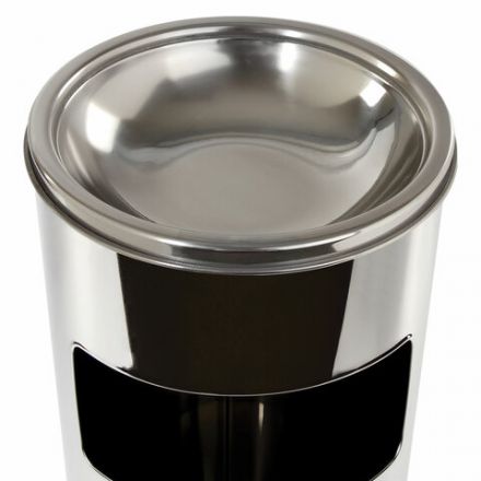 Урна с пепельницей 27 литров, 600х250 мм, нержавеющая сталь, зеркальная, LAIMA PROFESSIONAL, 606299 Урна с пепельницей 27 литров, 600х250 мм, нержавеющая сталь, зеркальная, LAIMA PROFESSIONAL, 606299