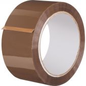 Клейкая лента упаковочная 50мм х 66м 47мкр коричневая СПб Клейкая лента упаковочная 50мм х 66м 47мкр коричневая СПб