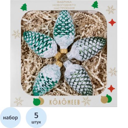 Набор игрушек Шишки 15, из 5 фигурок, в подарочной упаковке, НФ-2324
