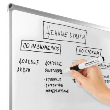 Маркер стираемый для белой доски ЧЕРНЫЙ, BRAUBERG "SOFT", 5 мм, резиновая вставка, 151248 Маркер стираемый для белой доски ЧЕРНЫЙ, BRAUBERG "SOFT", 5 мм, резиновая вставка, 151248