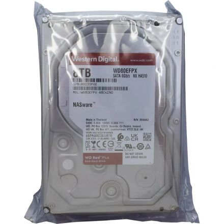 Жесткий диск WD SATA 8TB 256MB RED PLUS WD80EFPX