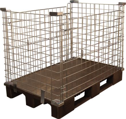 Контейнер металлический оцинкованный на паллете 1200х800х1030 мм