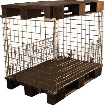 Контейнер металлический оцинкованный на паллете 1200х800х1030 мм