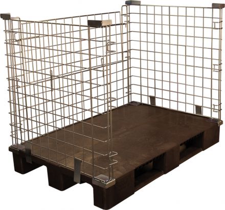 Контейнер металлический оцинкованный на паллете 1200х800х1030 мм