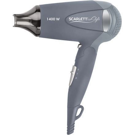Фен SCARLETT SC-074, 1400Вт, серый Фен SCARLETT SC-074, 1400Вт, серый