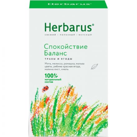 Чайный напиток Herbarus Спокойствие баланс, 35 г Чайный напиток Herbarus Спокойствие баланс, 35 г