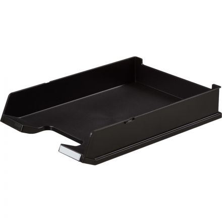 Лоток для бумаг HAN горизонтальный с индексным окном матовый черный Лоток для бумаг HAN горизонтальный с индексным окном матовый черный