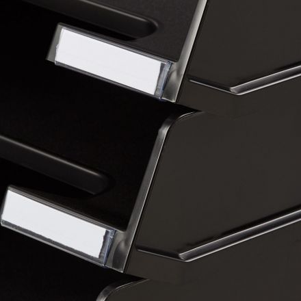 Лоток для бумаг HAN горизонтальный с индексным окном матовый черный Лоток для бумаг HAN горизонтальный с индексным окном матовый черный