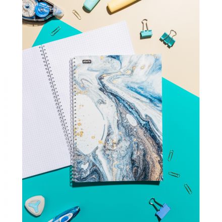 Бизнес-тетрадь А4,96л,кл,греб,ламин.обл. Attache Selection Fluid Серо-Голуб Бизнес-тетрадь А4,96л,кл,греб,ламин.обл. Attache Selection Fluid Серо-Голуб