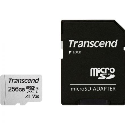 Карта памяти Transcend 300S microSDXC 256Gb UHS-I Cl10 +ад, TS256GUSD300S-A