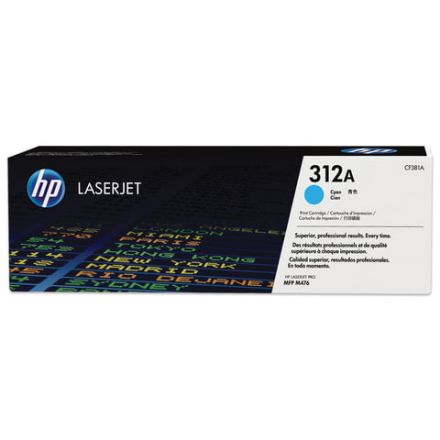 Картридж лазерный HP (CF381A) LaserJet M476dn/476dw/476nw, №312A, голубой, оригинальный, ресурс 2700 страниц Картридж лазерный HP (CF381A) LaserJet M476dn/476dw/476nw, №312A, голубой, оригинальный, ресурс 2700 страниц
