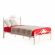 Кровать CANZONA Wood slat base, дерево гевея/металл, 120*200 см (middle bed), Белый (butter white)