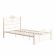 Кровать CANZONA Wood slat base, дерево гевея/металл, 120*200 см (middle bed), Белый (butter white)