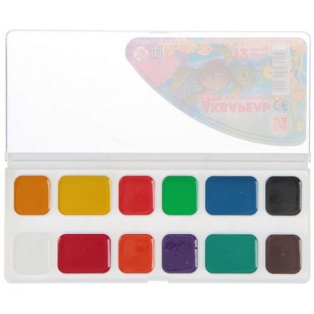 Акварельные краски Луч Zoo медовые 12 цветов (пластиковая упаковка)