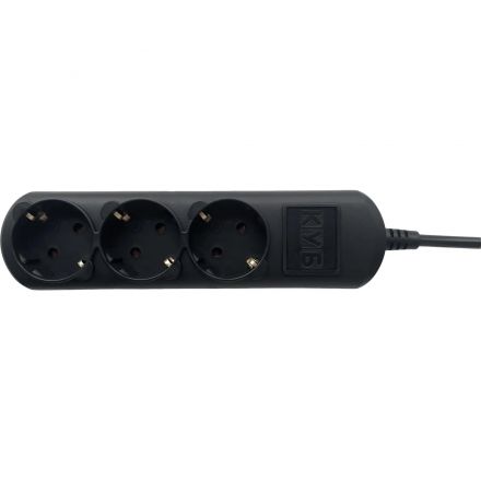 Удлинитель Power Cube 3р/3м без выкл 16А черн (PC-6B-3M)