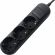 Удлинитель Power Cube 3р/3м без выкл 16А черн (PC-6B-3M)