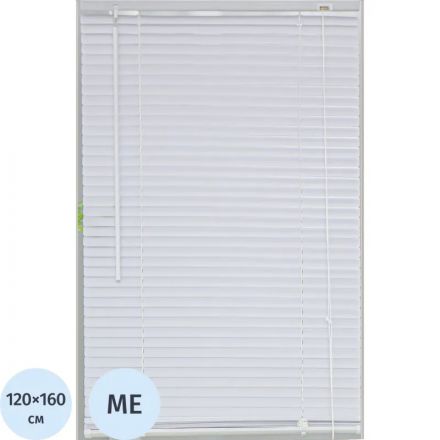 Жалюзи Комус Мебель алюминиевые 120x160см, белые
