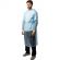 Халат н/с процед, на завязк, рук.манж, дл.140см, XL, пл 25, голуб, 10 шт/уп