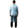 Халат н/с процед, на завязк, рук.манж, дл.140см, XL, пл 25, голуб, 10 шт/уп