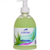 Крем-мыло жидкое LUSCAN Алоэ вера антибактериальное 500мл с дозатором Крем-мыло жидкое LUSCAN Алоэ вера антибактериальное 500мл с дозатором