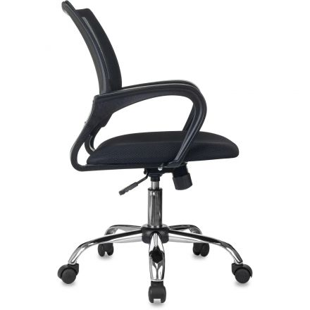 Кресло БР Комус Мебель EChair-396 сетка/ткань,черный,хром