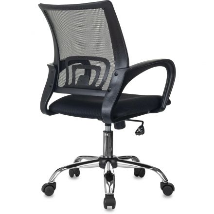 Кресло БР Комус Мебель EChair-396 сетка/ткань,черный,хром