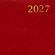 Ежедневник датированный 2027 Attache А5 168л 143x210 бордов (золотист срез)