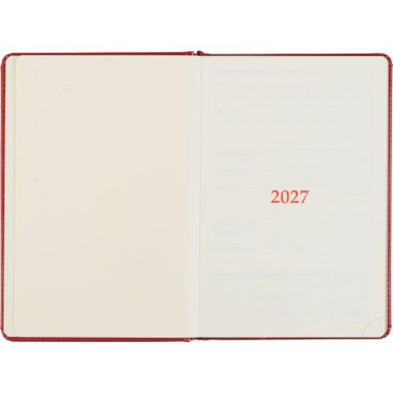 Ежедневник датированный 2027 Attache А5 168л 143x210 бордов (золотист срез)
