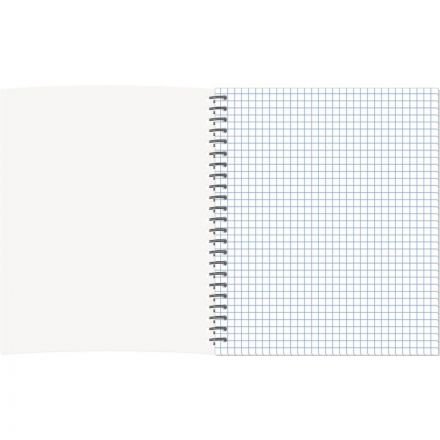 Бизнес-тетрадь Цветы А5 96л,клетка, обл. мел. картон, спираль,белый Бизнес-тетрадь Цветы А5 96л,клетка, обл. мел. картон, спираль,белый