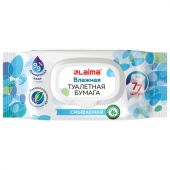 Бумага туалетная влажная смываемая 77 шт., БИОРАЗЛАГАЕМАЯ, с пластиковым клапаном, LAIMA, 115224 Бумага туалетная влажная смываемая 77 шт., БИОРАЗЛАГАЕМАЯ, с пластиковым клапаном, LAIMA, 115224