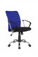 Кресло Smart m RCH 8075 Чёрная ткань/Синяя сетка