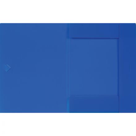 Папка на резинках короб Attache  А4 на клапане, синяя
