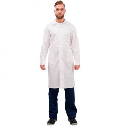 Халат рабочий мужской у02-ХЛ белый (размер 52-54, рост 18288) СПб