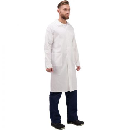 Халат рабочий мужской у02-ХЛ белый (размер 52-54, рост 18288) СПб