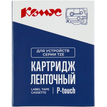 Картридж Комус TZE-431(Brother TZE-431 черный на красном ,12мм/8м)