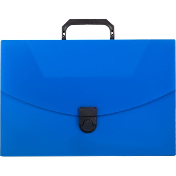 Папка-портфель Attache пластиковая A4 синяя (250x370 мм, 1 отделение)