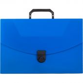 Папка-портфель Attache пластиковая A4 синяя (250x370 мм, 1 отделение)
