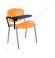 Стул для посетителей Изо оранжевый со столиком(кожзам/черный) Стул для посетителей Изо оранжевый со столиком(кожзам/черный)