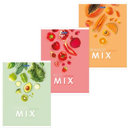 Тетрадь А4, 80 л., BRAUBERG, скоба, клетка, обложка картон, "Mix", 404046 Тетрадь А4, 80 л., BRAUBERG, скоба, клетка, обложка картон, "Mix", 404046