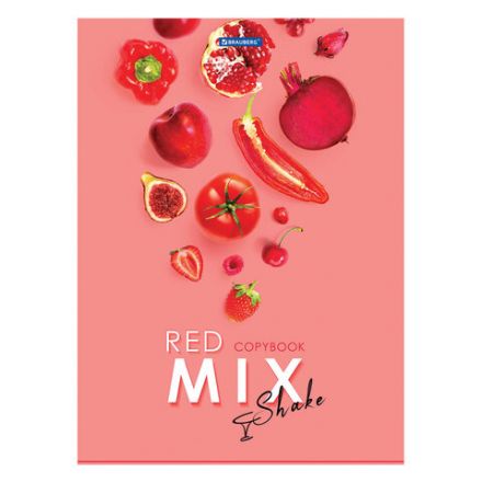 Тетрадь А4, 80 л., BRAUBERG, скоба, клетка, обложка картон, "Mix", 404046 Тетрадь А4, 80 л., BRAUBERG, скоба, клетка, обложка картон, "Mix", 404046
