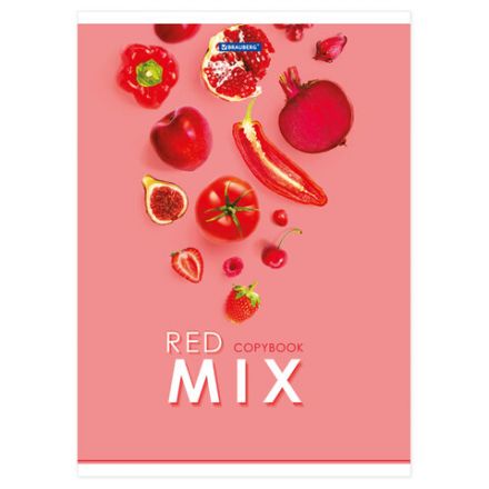 Тетрадь А4, 80 л., BRAUBERG, скоба, клетка, обложка картон, "Mix", 404046 Тетрадь А4, 80 л., BRAUBERG, скоба, клетка, обложка картон, "Mix", 404046